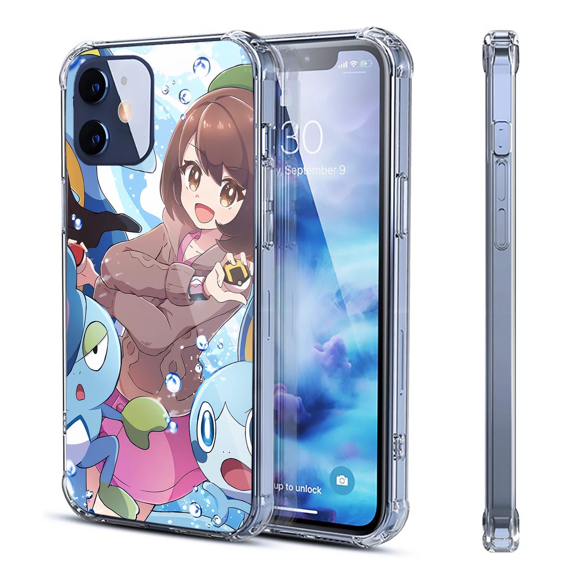 （画像用） ポケットモンスター Pokémon 【iPhone 12シリーズ対応】透明スマホケース（クリアソフトケース）